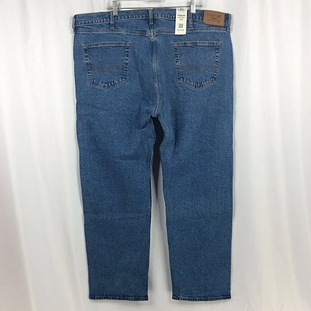 Signature Gold by Levis Strauss Mens Flex Jeans‎ Size 46x32 Regular Straight Leg